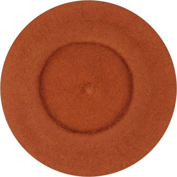 Women Wool Beret Hat French Style Solid Color - Picture 5 of 8